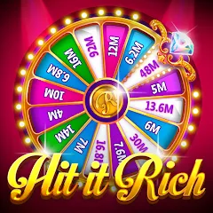 Скачать взлом Hit it Rich! Casino Slots Game  [МОД Много денег] на Андроид