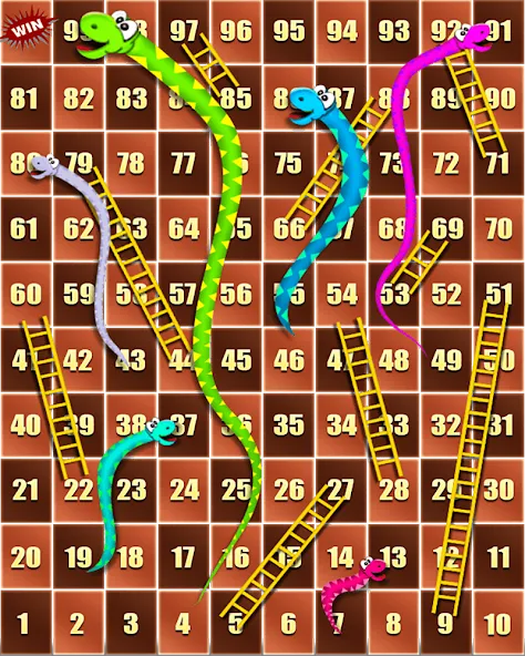 Snake and ladder (Змеи и лестницы)  [МОД Unlocked] Screenshot 1