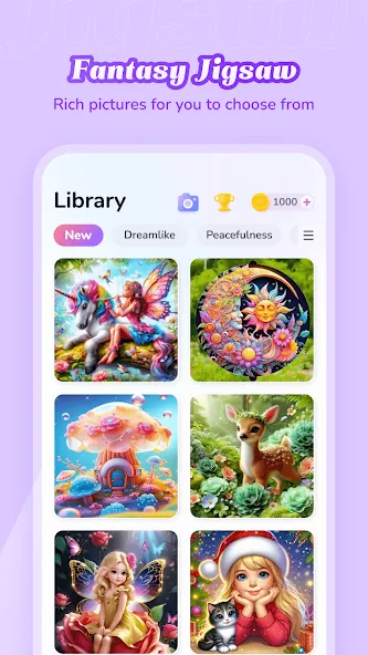 Fantasy Jigsaw - HD Puzzle (Фэнтези Пазл)  [МОД Меню] Screenshot 3