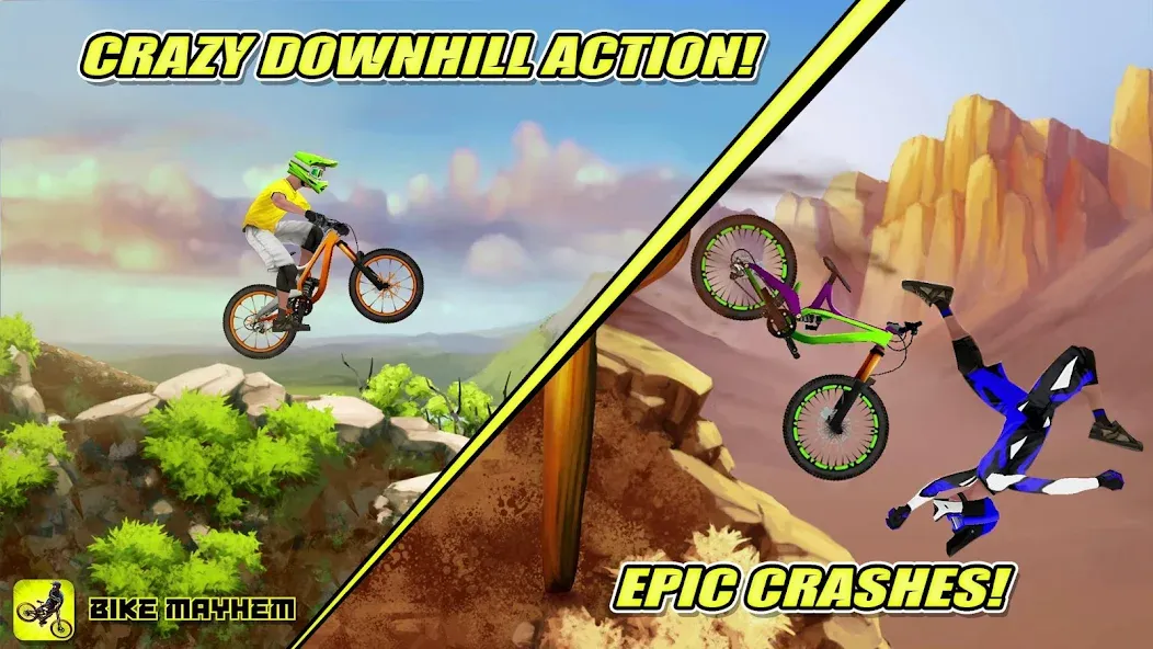 Bike Mayhem Free (Байк Мейхем Фри)  [МОД Меню] Screenshot 1