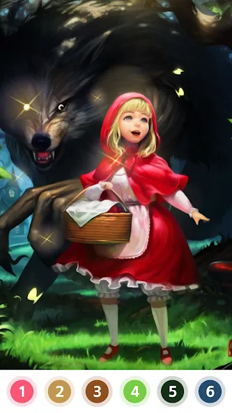 Myth & Fairy Color by Number  [МОД Меню] Screenshot 1