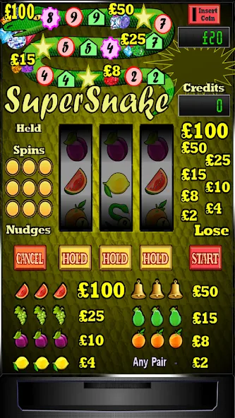 Super Snake Slot Machine  [МОД Unlocked] Screenshot 1