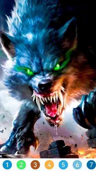 Animal Paint by Number Game (Анимал Пэйнт бай Намбер Гэйм)  [МОД Много монет] Screenshot 3