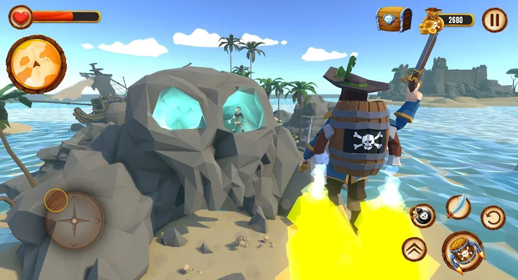 Pirate Polygon Caribbean Sea (Пиратская Полигон Карибское море)  [МОД Меню] Screenshot 4