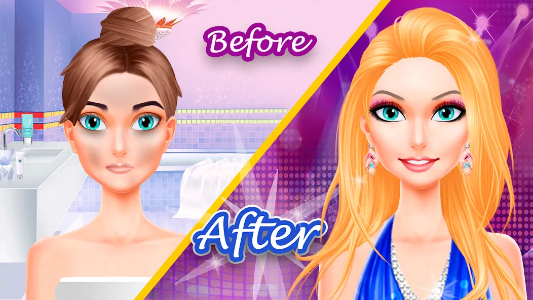 Makeup games makeover dress up  [МОД Меню] Screenshot 1