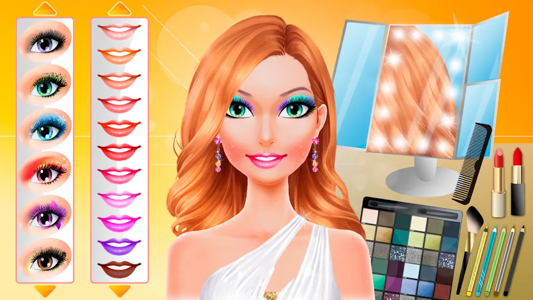 Makeup games makeover dress up  [МОД Меню] Screenshot 3