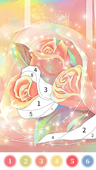 Rose Coloring Book Color Games  [МОД Menu] Screenshot 2