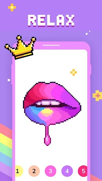 Paint by Number - Pixel Art  [МОД Бесконечные деньги] Screenshot 4