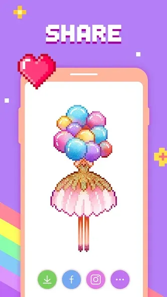 Paint by Number - Pixel Art  [МОД Бесконечные деньги] Screenshot 5