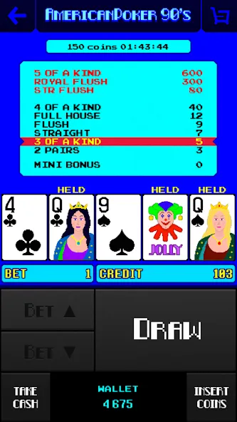 American Poker 90's Casino  [МОД Unlimited Money] Screenshot 2