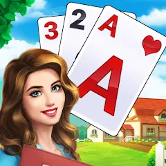 Скачать взлом Tripeaks Solitaire - Home Town  [МОД Unlimited Money] на Андроид