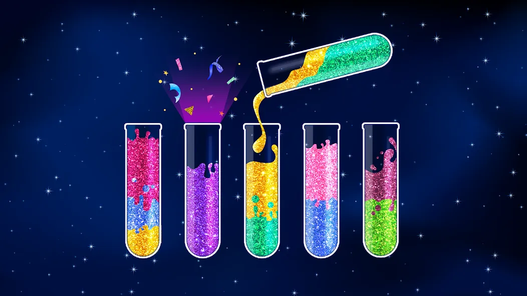 Water Sort Puzzle - Color Game (Уотер Сорт Пазл)  [МОД Menu] Screenshot 1