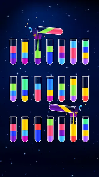 Water Sort Puzzle - Color Game (Уотер Сорт Пазл)  [МОД Menu] Screenshot 3