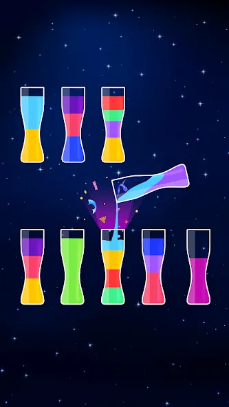 Water Sort Puzzle - Color Game (Уотер Сорт Пазл)  [МОД Menu] Screenshot 4