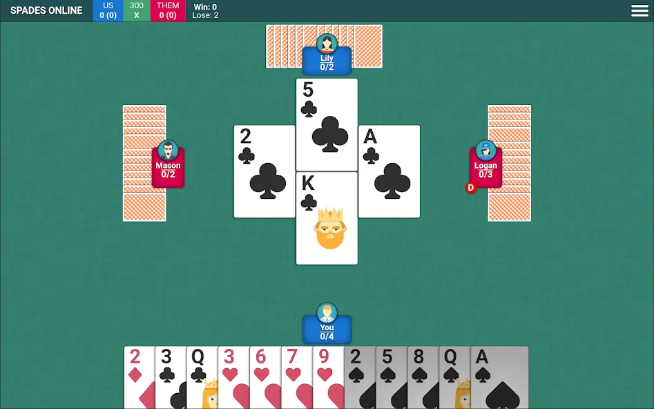 Spades Card Game (Спейдс Карточная Игра)  [МОД Много денег] Screenshot 5