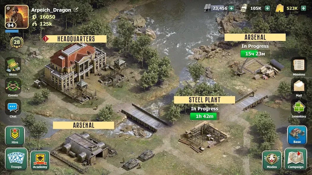Heroes of Wars: WW2 Battles (2 (Хероэс оф Варс)  [МОД Menu] Screenshot 5